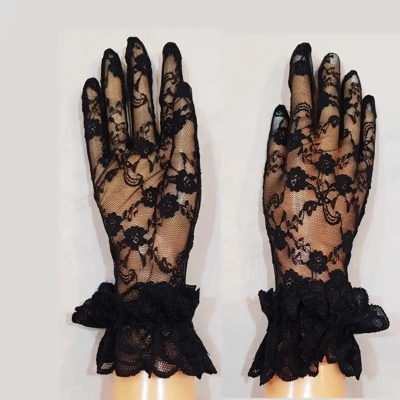 دستکش زنانه مدل گل دار کد MAN_113