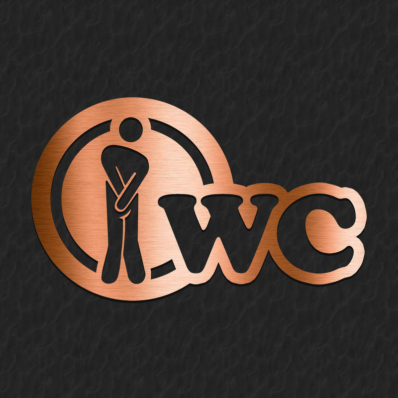 تابلو نشانگر آژنگ طرح سرویس بهداشتی مردانه کد m03