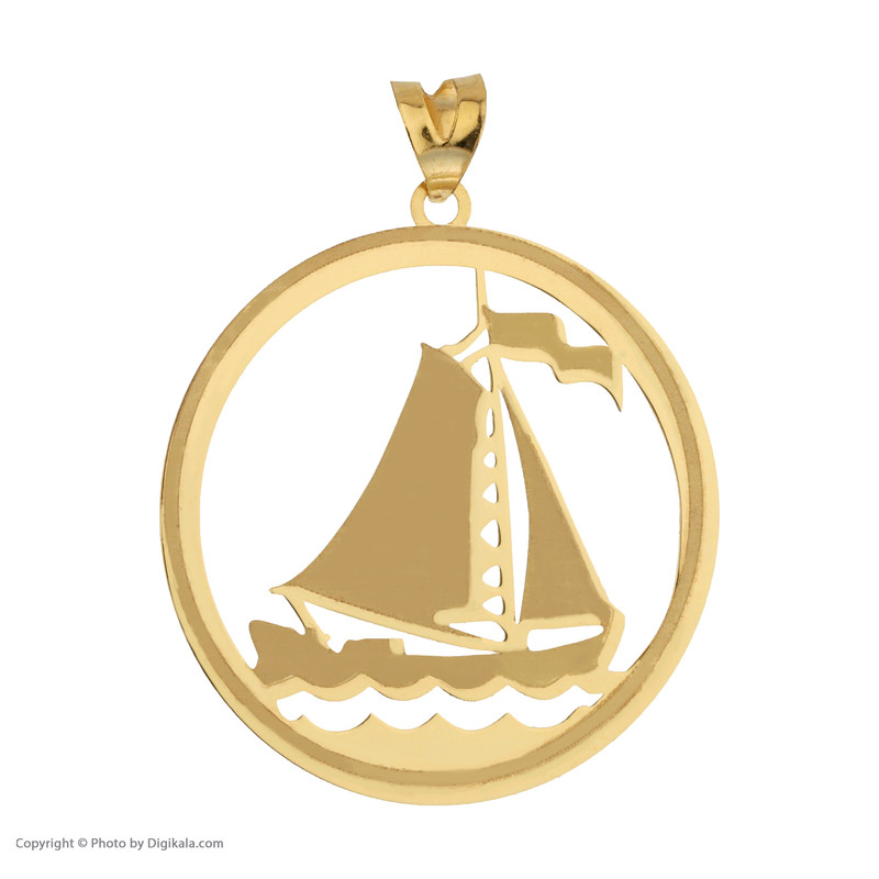 آویز گردنبند طلا 18 عیار زنانه مایا ماهک مدل MM1567 طرح قایق بادبانی