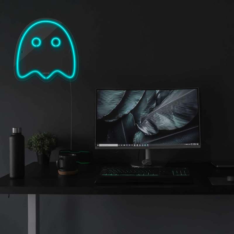 چراغ دیواری نئون دیزاین طرح Packman-2_TBL