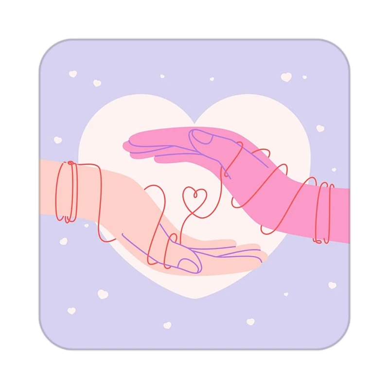 زیر لیوانی کاکتی طرح عاشقانه مدل mp38025