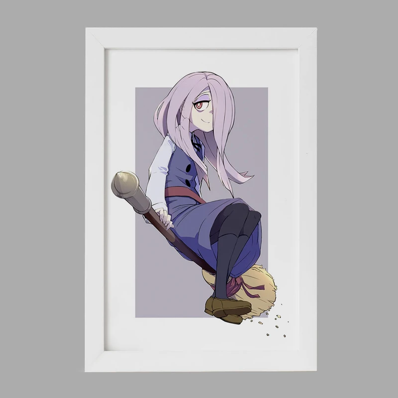 تابلو خندالو مدل سوسی انیمه جادوگران کوچک Little Witch Academia  کد 22925