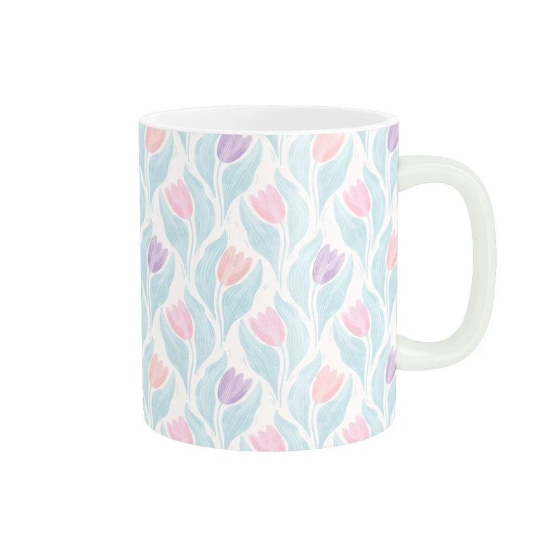 ماگ پاد آفرین مدل لاله های ابرنگی کد 323