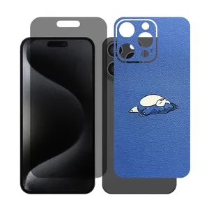 Glass Together model privacy screen protector Suitable for Apple iPhone 16 Pro Max mobile phone with back cover sticker