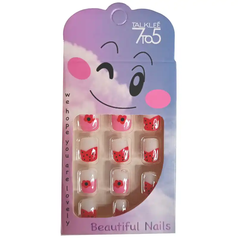 ناخن مصنوعی بچگانه تالکی کد 560 بسته 12 عددی
