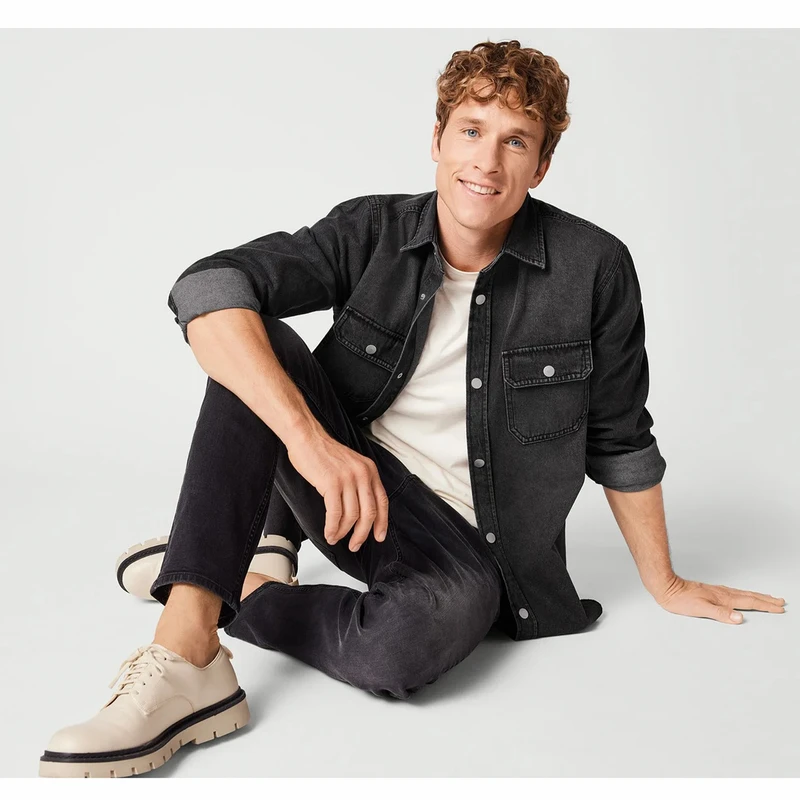 عکس شماره 3 : کت جین مردانه مدل 17274842