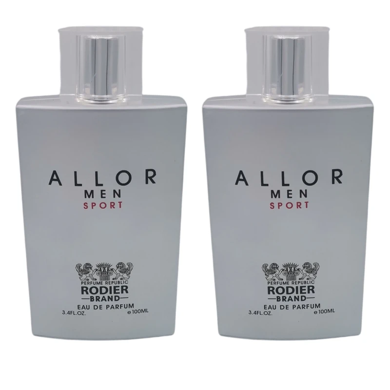 ادو پرفیوم مردانه رودیر مدل Allor Men با رایحه شیرین حجم 100 میلی لیتر مجموعه دو عددی