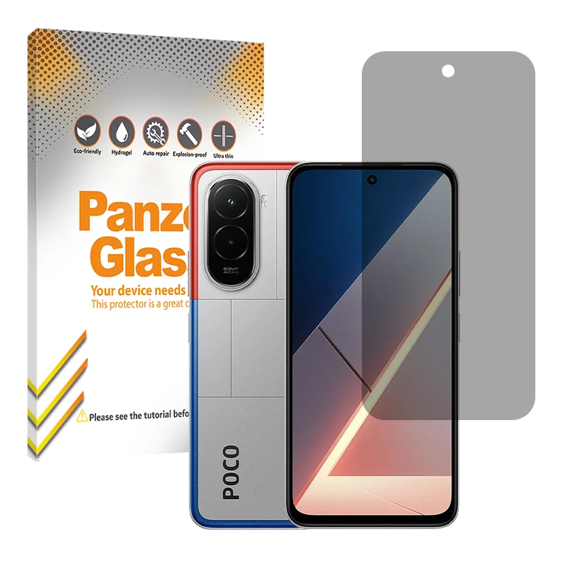 محافظ صفحه نمایش حریم شخصی پنزر گلس مدل Resistant مناسب برای گوشی موبایل شیائومی Poco M7 4G