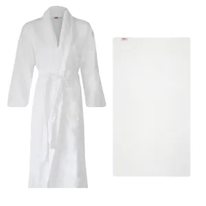 سرویس حوله پالتویی 2 تکه هوبی مدل Bornoz