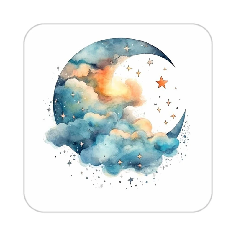 زیر لیوانی کاکتی طرح ماه و ستاره مدل mp53387