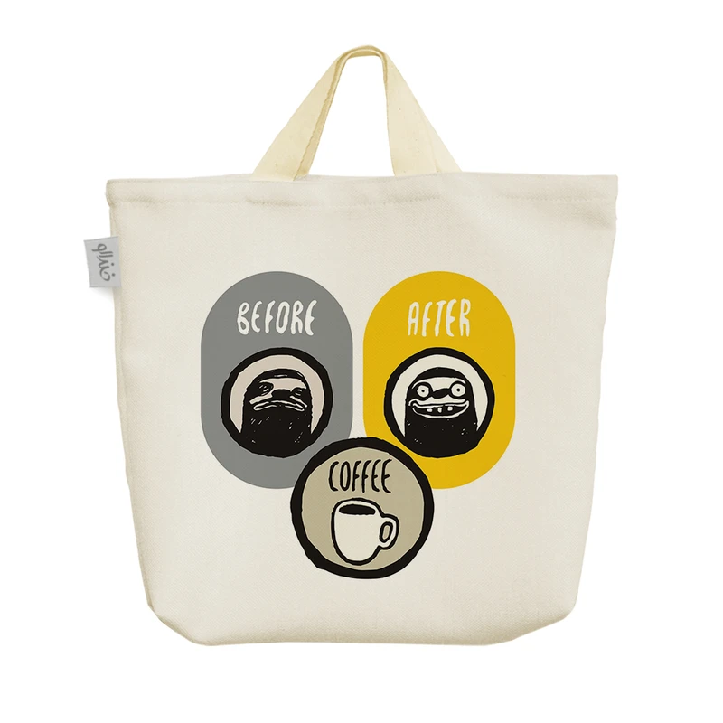 ساک خرید خندالو مدل قهوه کد 1892