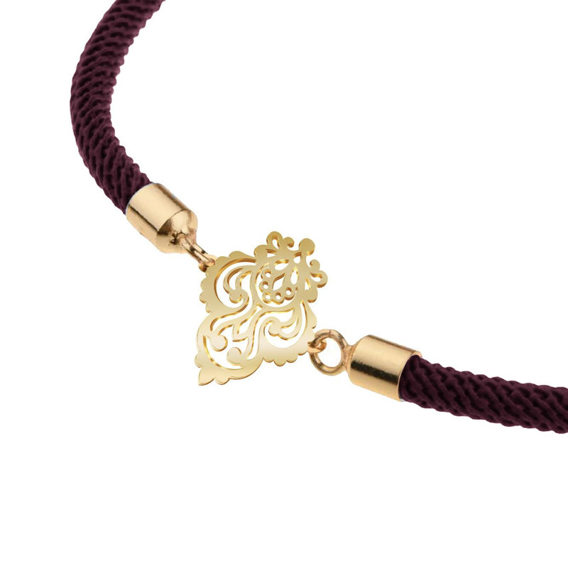 دستبند طلا 18 عیار زنانه مدوپد مدل اسلیمی کد D11-10670