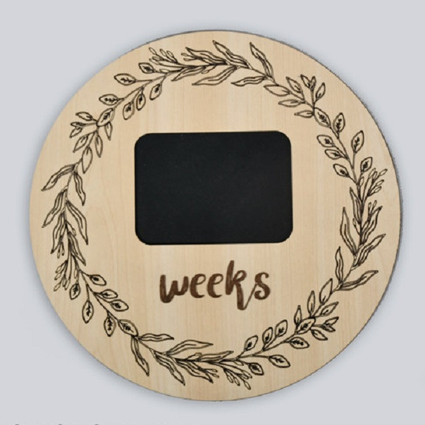 تخته سیاه مدل هفته گرد بارداری سایز 23x23 سانتی متر