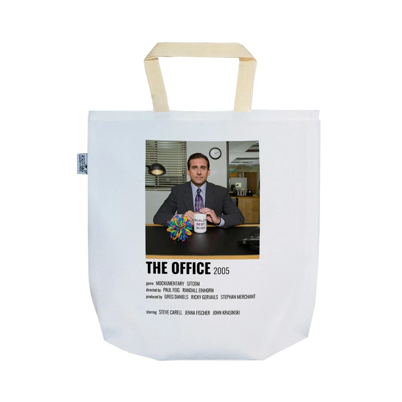 ساک خرید ترمه طراحان ایده مدل the office کد strm0835 - SS