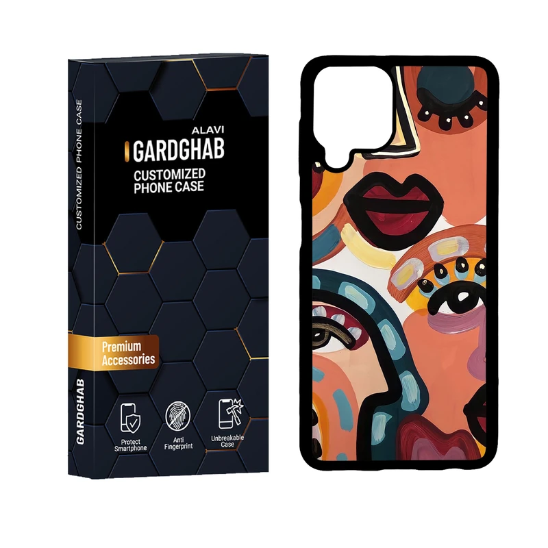 کاور گارد قاب علوی مدل دور ژله ای هنری مناسب برای گوشی موبایل سامسونگ Galaxy A22 4G