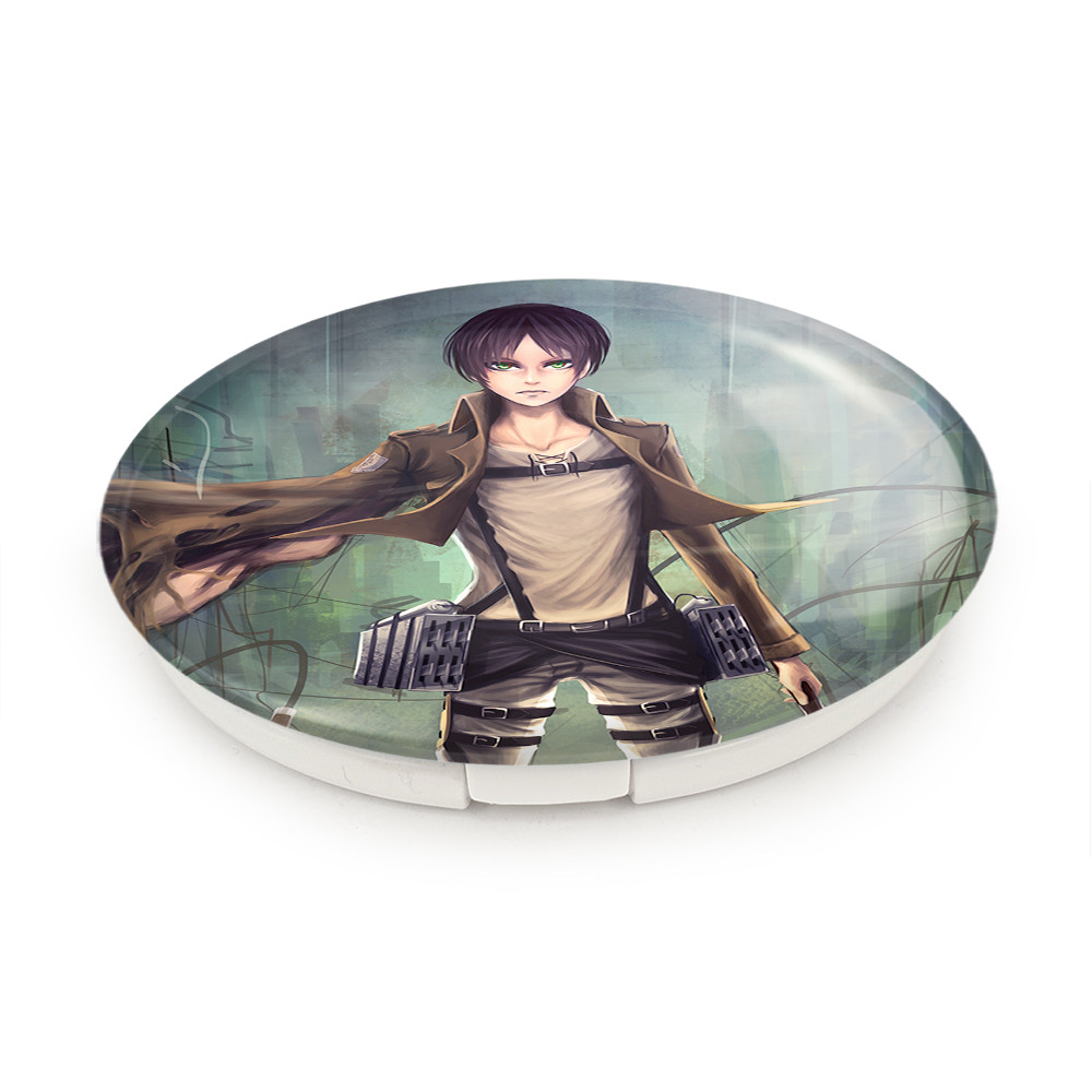 آینه جیبی خندالو طرح ارن یگر انیمه اتک آن تایتان Attack on Titan مدل تاشو کد 18537