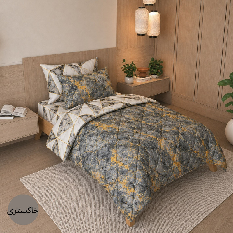 سرویس خواب 1 نفره 4 تکه پرارین مدل Dream 