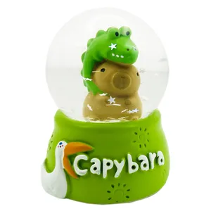 گوی چراغ‌دار مدل مینی Capybara طرح کوالا تمساح عاشق کد A1623.15 