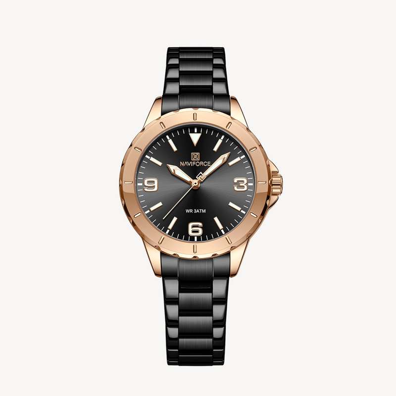 ساعت مچی عقربه ای زنانه نیوی فورس مدل 5022BK ساعت مچی عقربه ای زنانه نیوی فورس مدل 5022BK