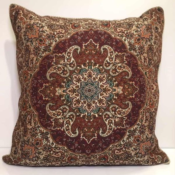 
 کاور کوسن ترمه طرح نسترن
 