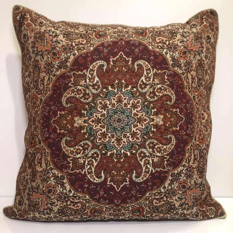 کاور کوسن ترمه طرح نسترن