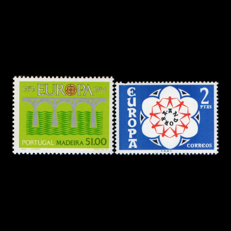 تمبر یادگاری مدل خارجی مجموعه 2 عددی 