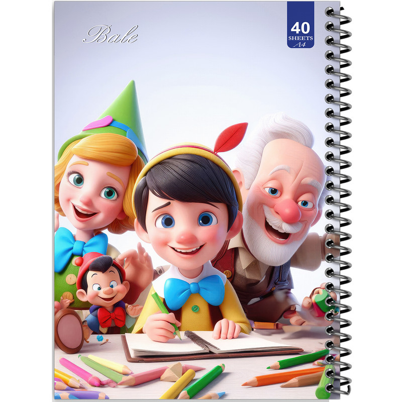 دفتر نقاشی 40 برگ انتشارات بله طرح پسرانه کد A4-K479