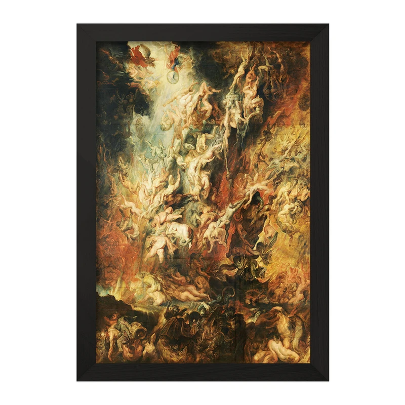 تابلو خندالو مدل نقاشی سقوط نفرین‌ شدگان اثر پیتر پل روبنس کد F12445