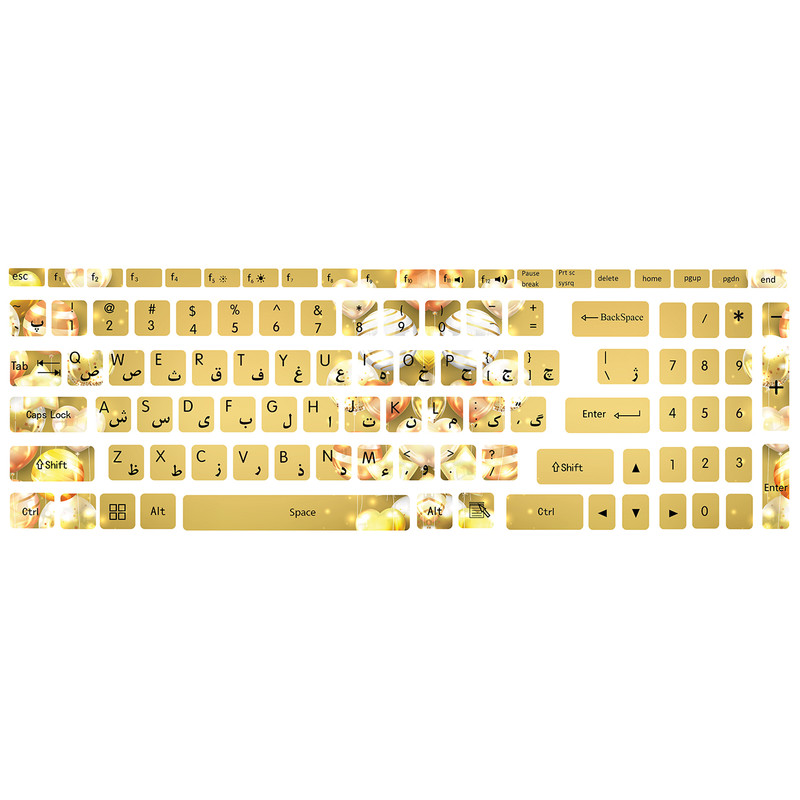 برچسب حروف فارسی کیبورد کد C-10