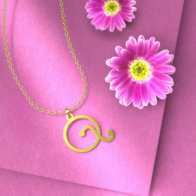 گردنبند طلا 18 عیار زنانه مدوپد مدل هندسی کد D3-1-1110