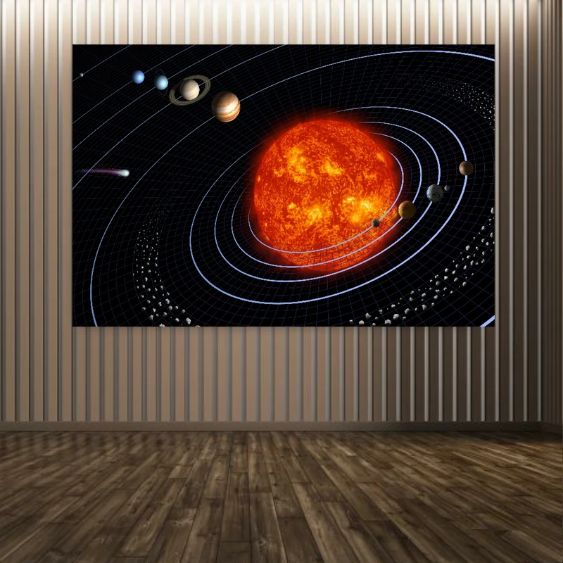 استیکر طرح منظومه شمسی مدل سیاره کد BK1181