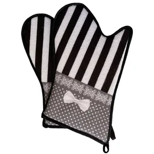 دستکش فر مدل پاپیون کد d107 بسته 2 عددی