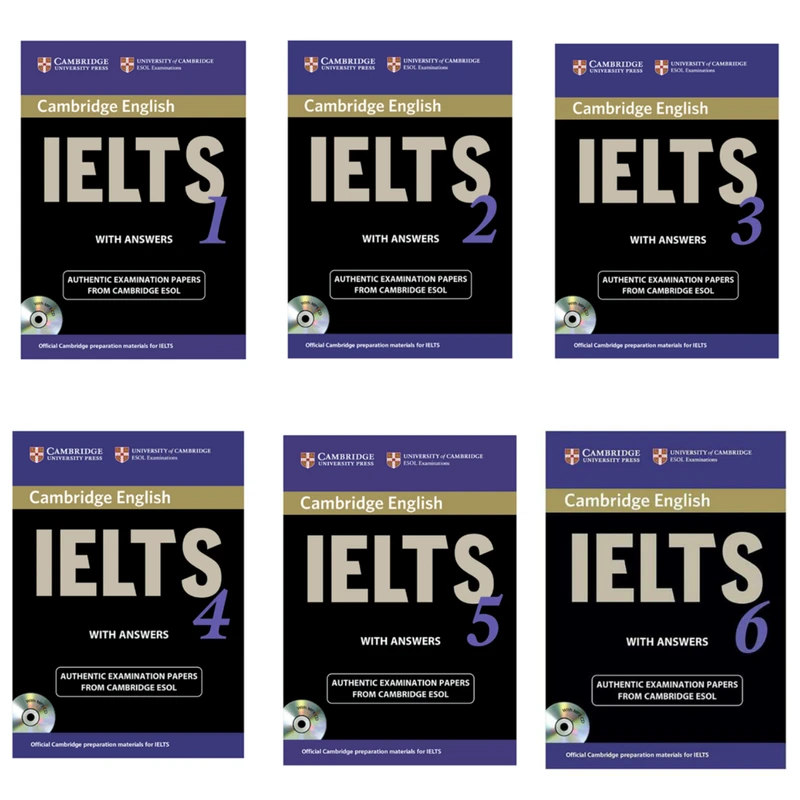 کتاب IELTS Cambridge اثر جمعی ازنویسندگان انتشارات Cambridge شش جلدی