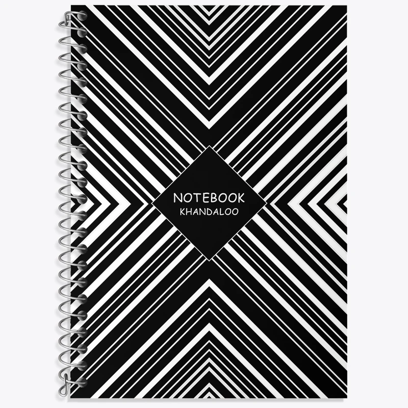 دفتر زبان 50 برگ خندالو مدل سه خط طرح مدرن کد N877