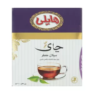چای سیاه سیلان ارل گری هایلی - 100 گرم بسته 24 عددی