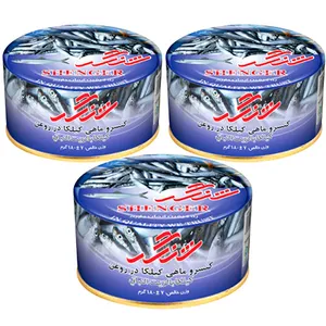 Canned Kilka Fish in Oil 180g Shangar (Pack of 3)