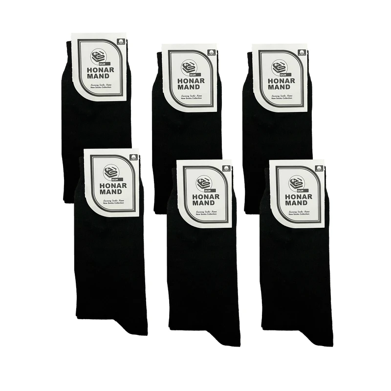 جوراب ساق بلند مردانه هنرمند مدل cv__900 مجموعه ۶ عددی