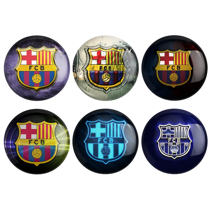 مگنت خندالو طرح باشگاه بارسلونا FC Barcelona کد 1690B مجموعه 6 عددی