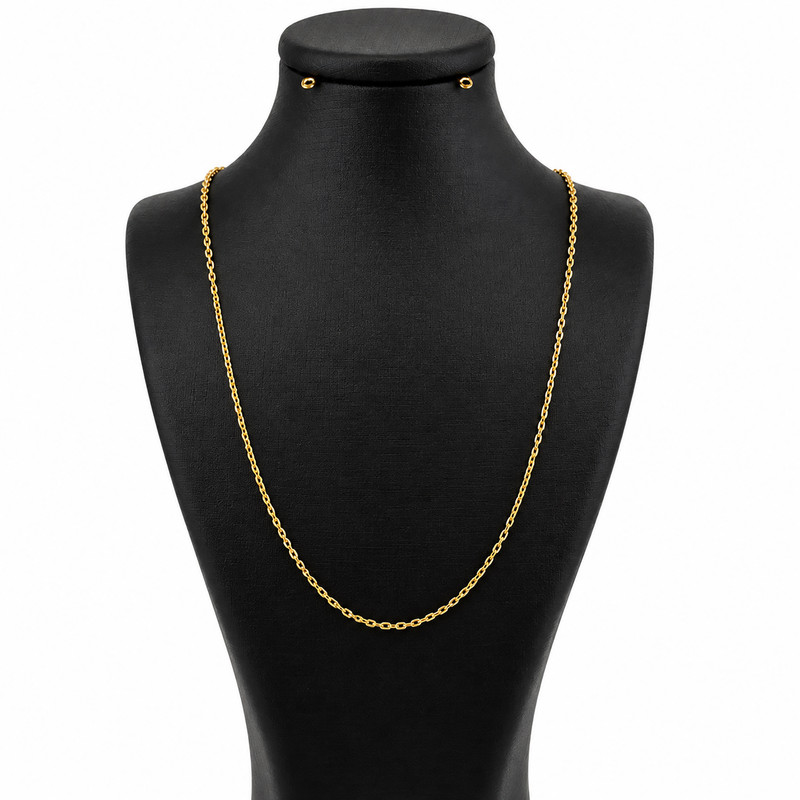 زنجیر طلا 18 عیار زنانه حلقه ای (فلامینگو) زربیم مدل ZN 100