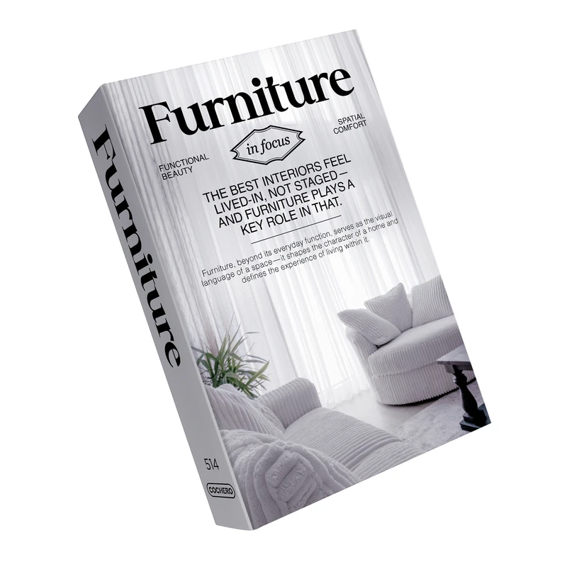 جعبه دکوری مدل کتاب دکوراتیو طرح فرنیچر کد 514