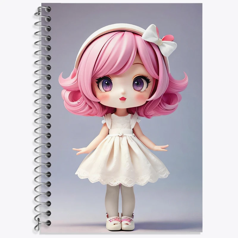 دفتر لغت 50 برگ خندالو طرح دخترانه (Girlish) کد 36877