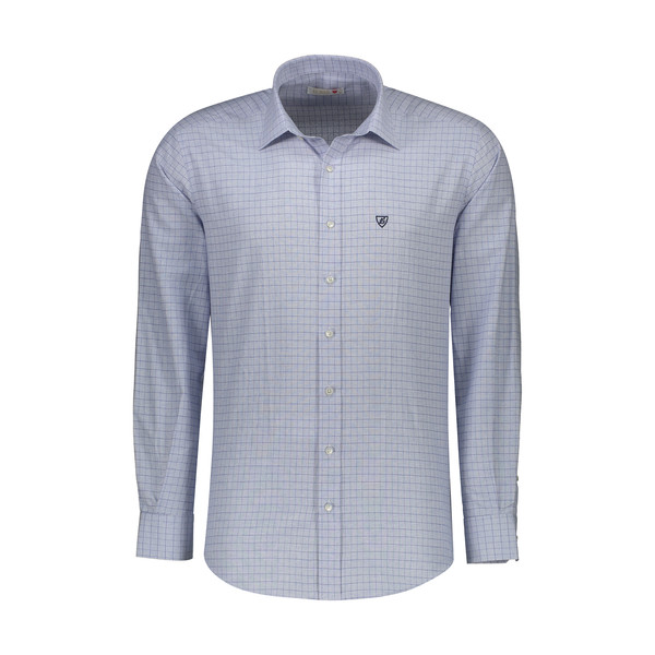 پیراهن آستین بلند مردانه ال سی من مدل 02181095-BLUE153