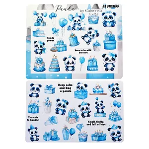 برچسب طرح برش خورده بولت ژورنال مدل Panda بسته 2 عددی