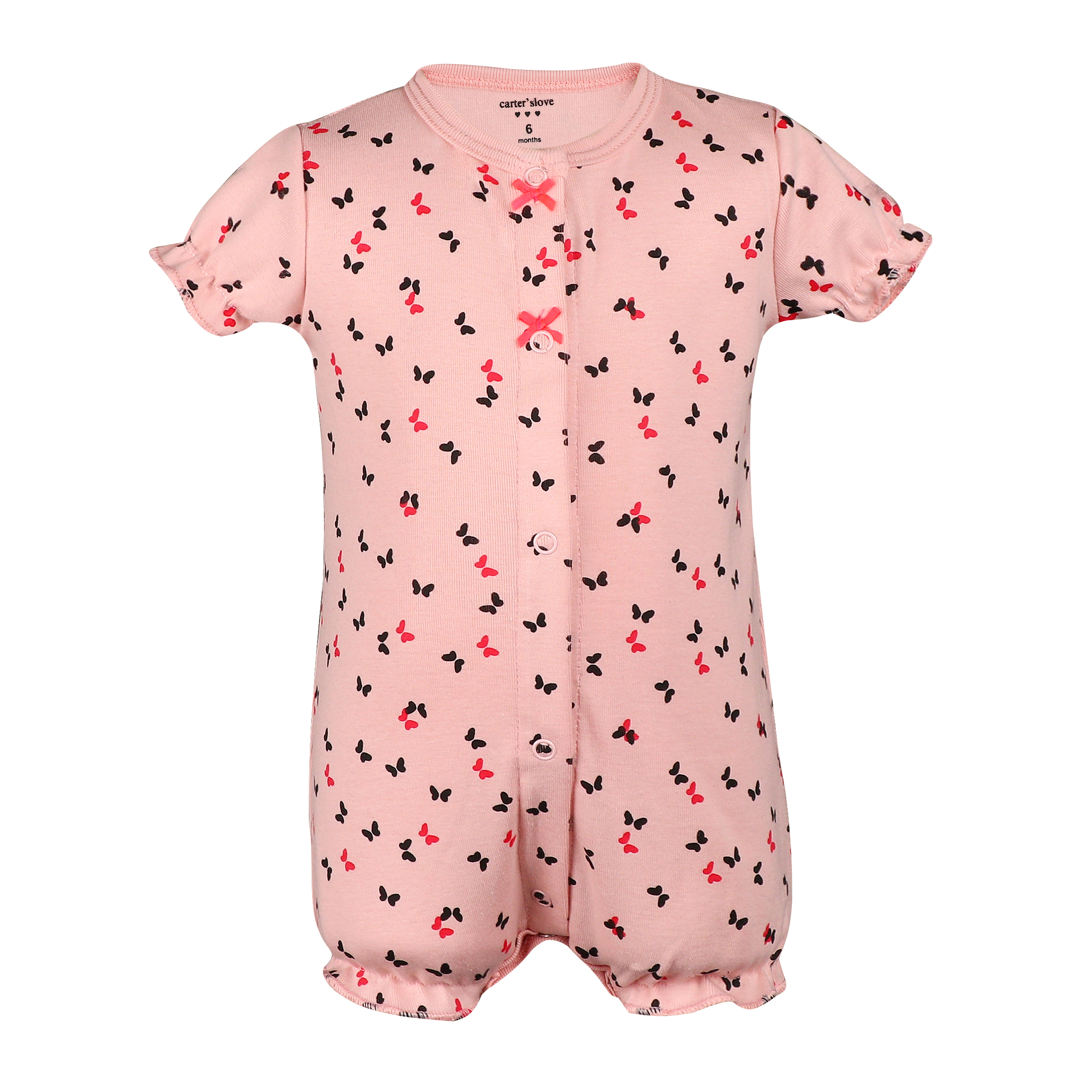 سرهمی نوزادی دخترانه کارترز مدل پروانه ARM 2 رنگ صورتی