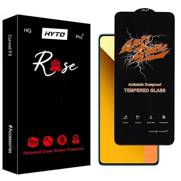 محافظ صفحه نمایش هیتو مدل Rose Antistatic Shield مناسب برای گوشی موبایل شیائومی redmi Note 13 5G / 13 Pro 4G