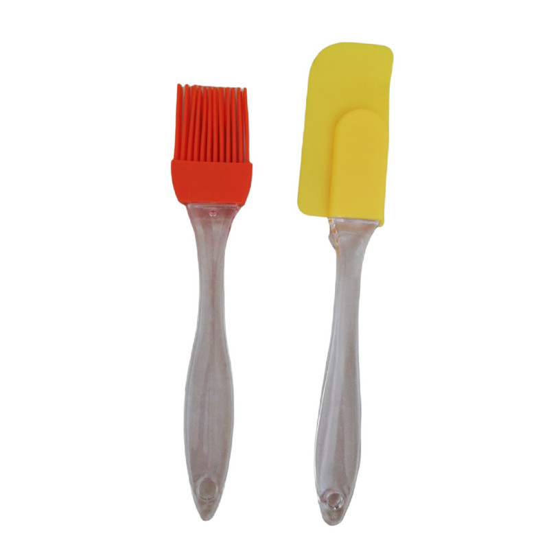 ست لیسک و قلم مو آشپزی مدل سیلیکونی مجموعه 2 عددی