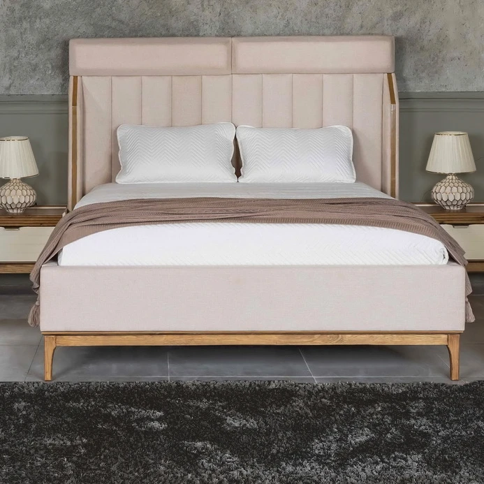 تخت خواب دو نفره آرنا چوب مدل 231 سایز 200*160 سانتی متر