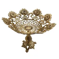 میوه خوری برنزی&nbsp;مدل گل رز کد A108