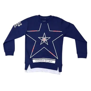 سویشرت پسرانه مدل ستاره رنگ سرمه ای