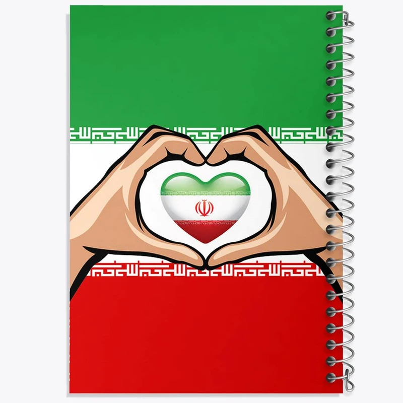 دفتر مشق 50 برگ خندالو مدل پرچم ایران کد 23936